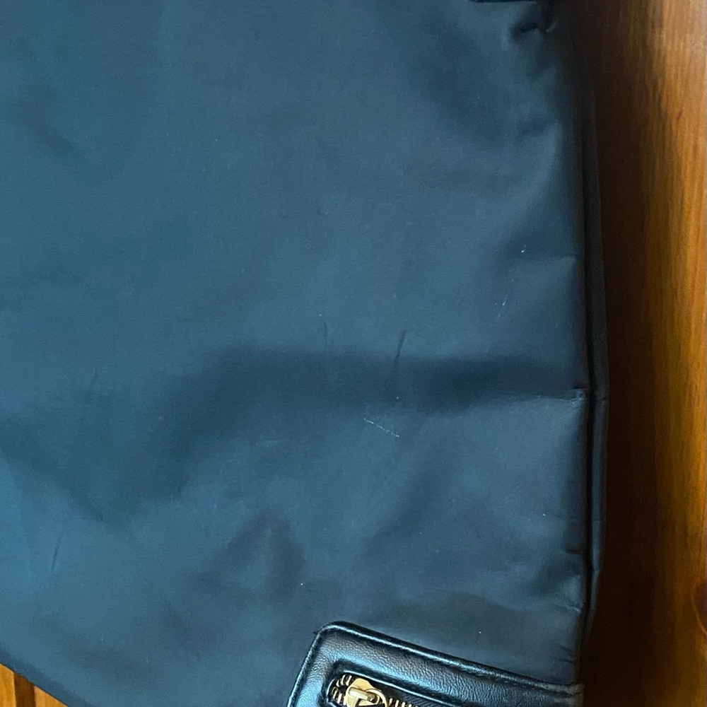 3 for $15 Black Tote Bag with Zipper Accents - Picture 3 of 13